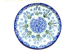 086 Bunzlau Ontbijtbordje 1436X Forget Me Not  086 Ontbijtborden Ø 20 cm